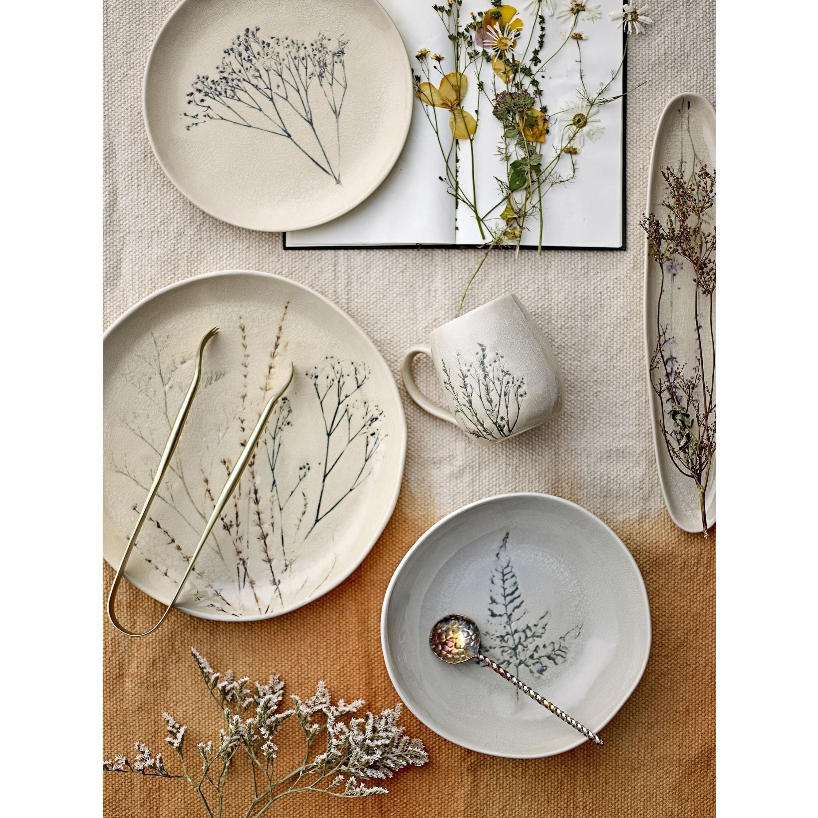 Bloomingville Bea Servisset Natur Stengods Set om 12 delar
