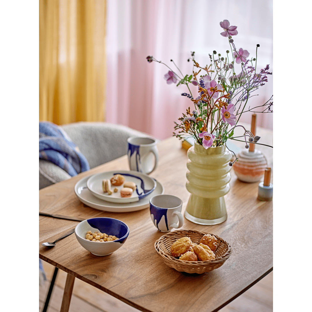 Bloomingville Okayama Mugg Blå Stengods 56 cl