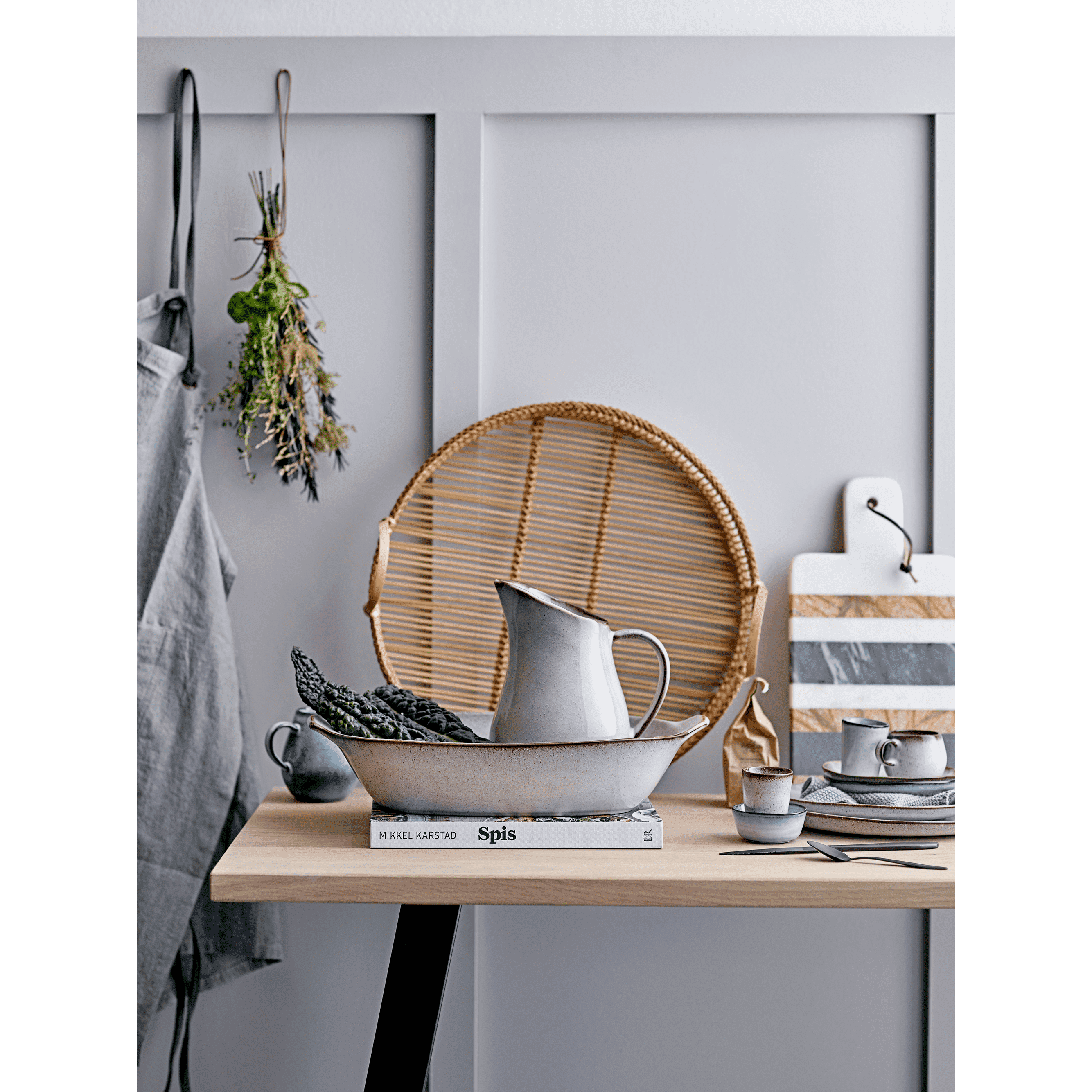 Bloomingville Bambubricka Set Natur