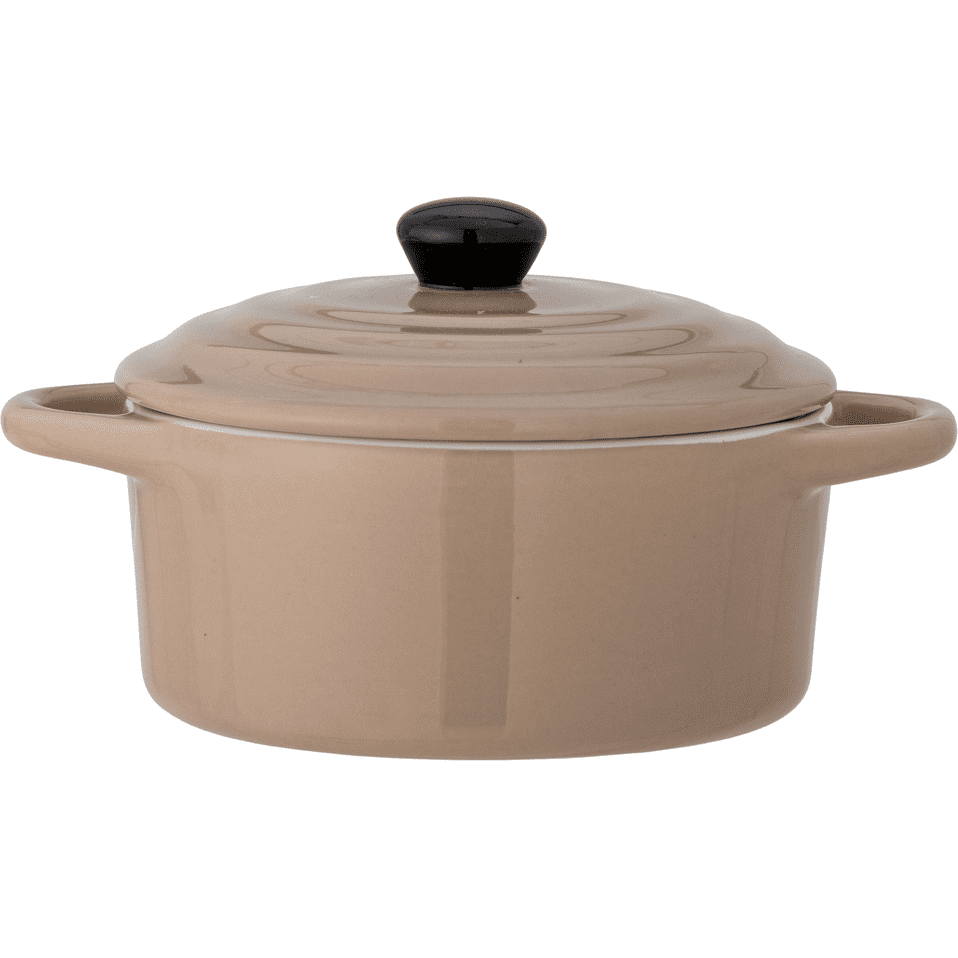 Bloomingville Thanos Ugnsform Med Lock Natur Stengods 32 cl