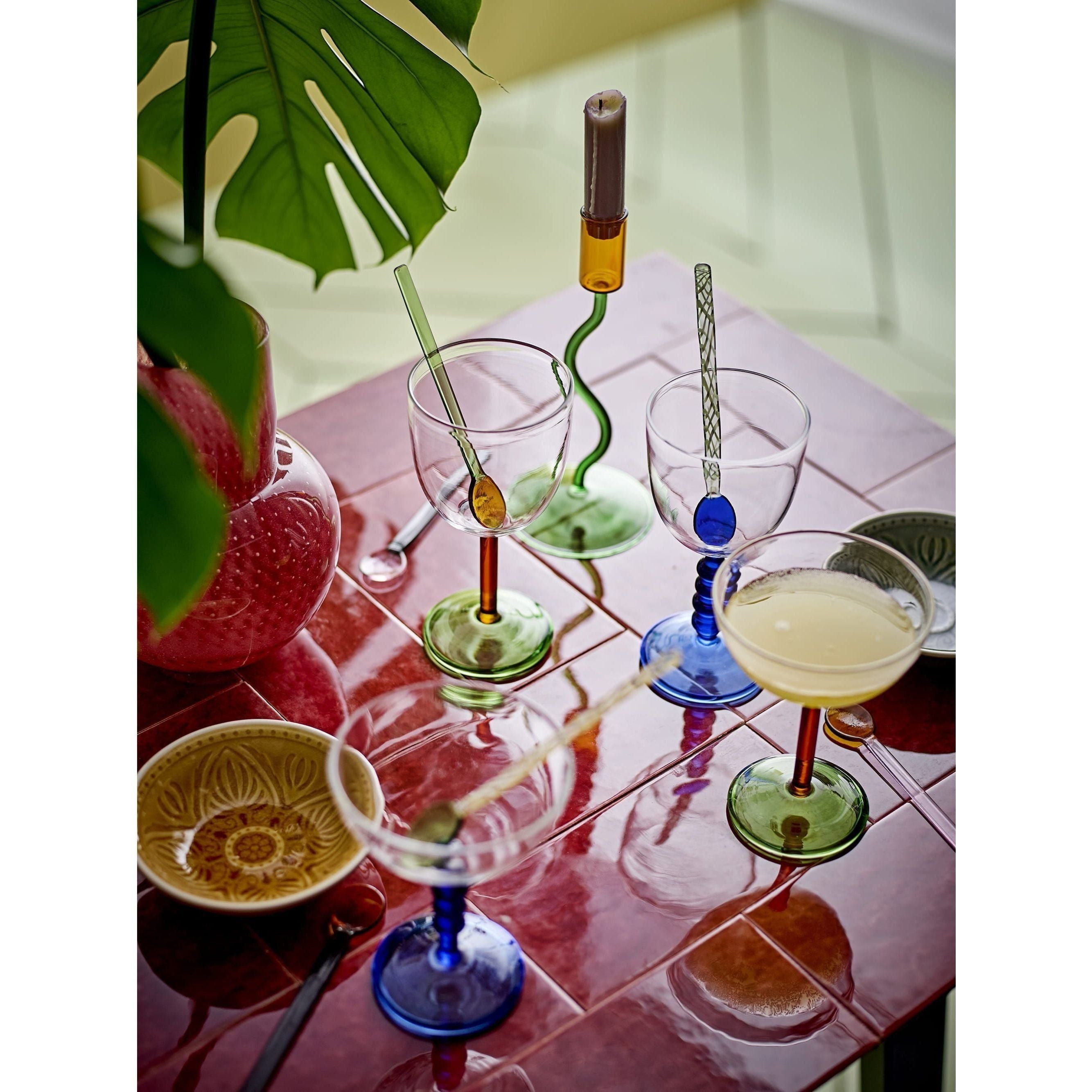 Bloomingville Martine Vinglas Grön Glas 22 cl