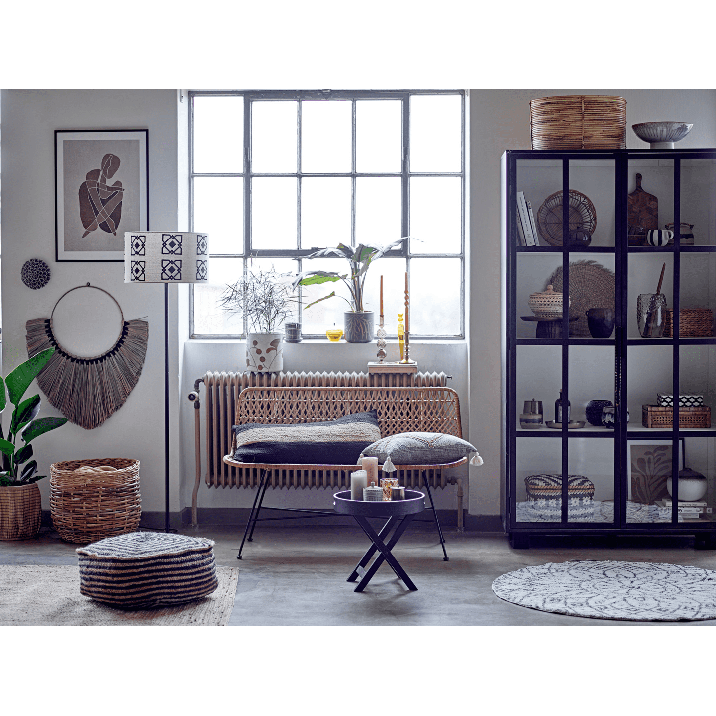 Bloomingville Serina Mugg Svart Stengods 51 cl